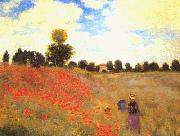 Claude Monet Poppies at Argenteuil France oil painting reproduction